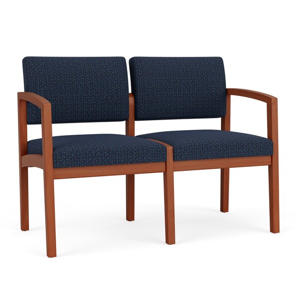 Lesro 2 Seat Tandem Seating W/ No Center Arm, 44 in W 26 in L 31.5 in H, Lenox Series LW2101 - main